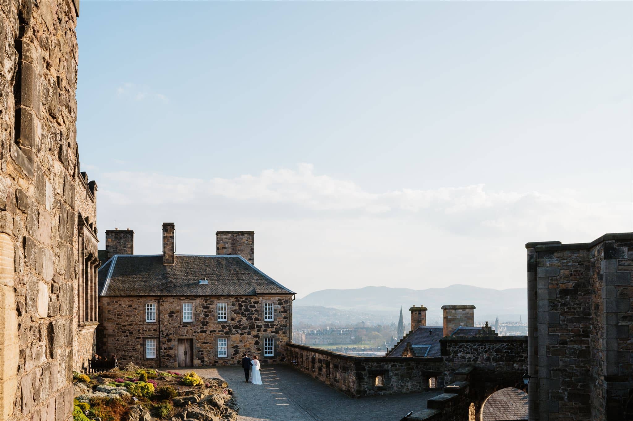 Edinburgh castle wedding